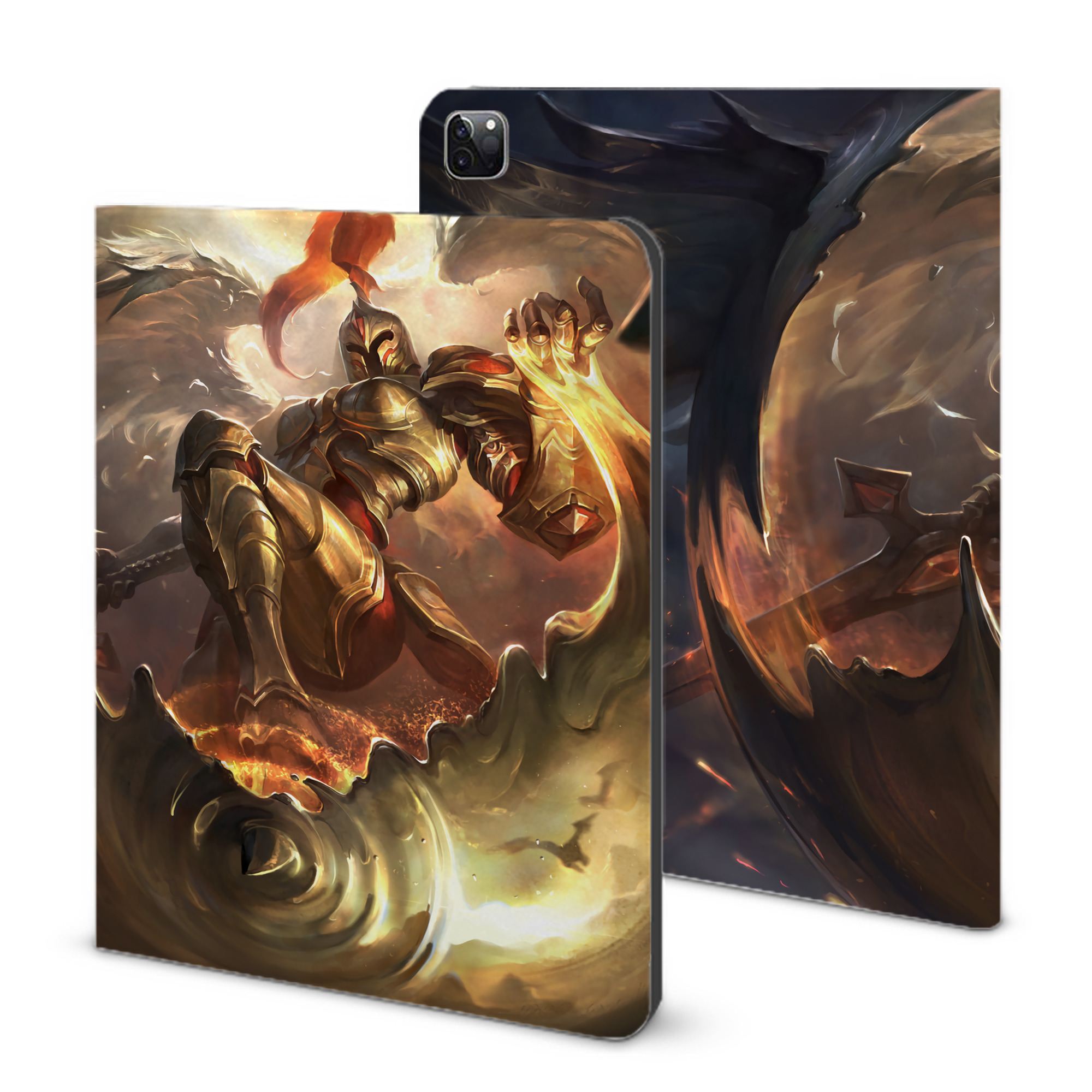 （画像用） リーグ・オブ・レジェンド League of Legends LOL IPad ケース ブック型 PUレザー TPU 耐衝撃 軽量 薄型 ペン収納なし 全面保護 IPad 各モデル対応